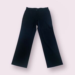 Eileen Fisher Slacks Straight Leg Stretch Black Career Dress Pants Women’s Sz M